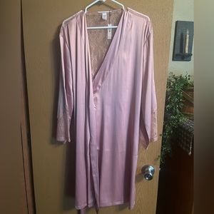 Women Victoria Secret Knee length Satin and lace robe